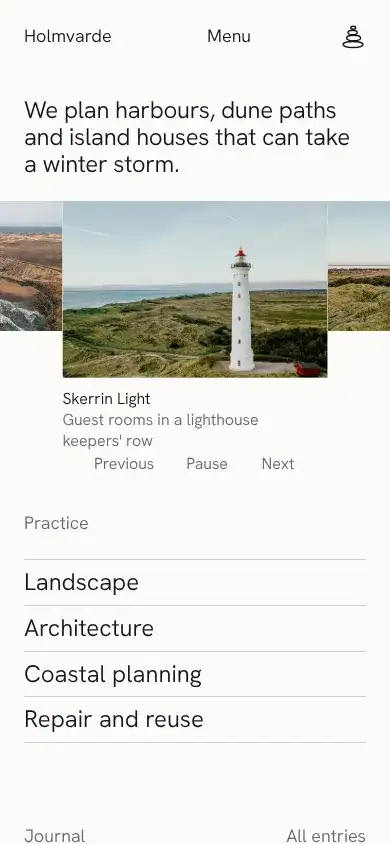 Holmvarde on a phone