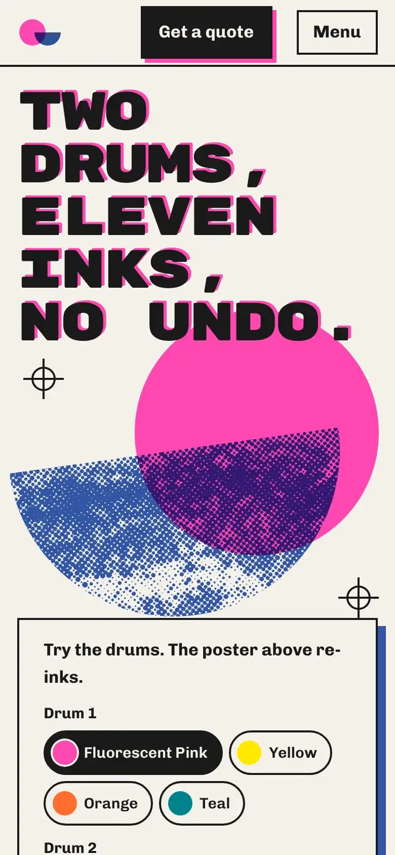 Inkfold on a phone