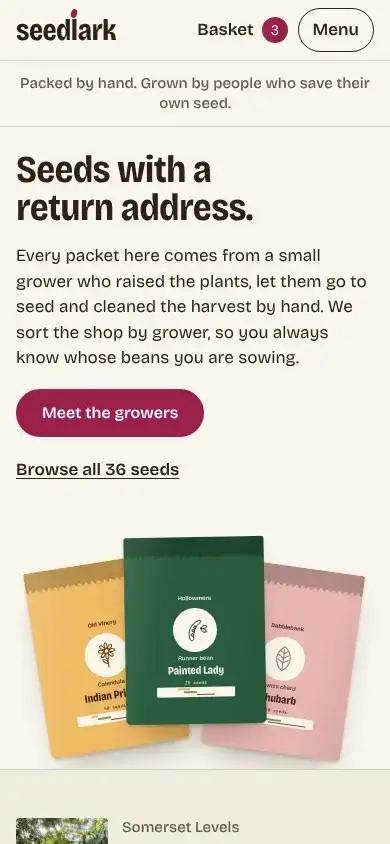 Seedlark on a phone