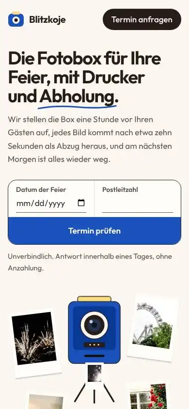 Blitzkoje on a phone