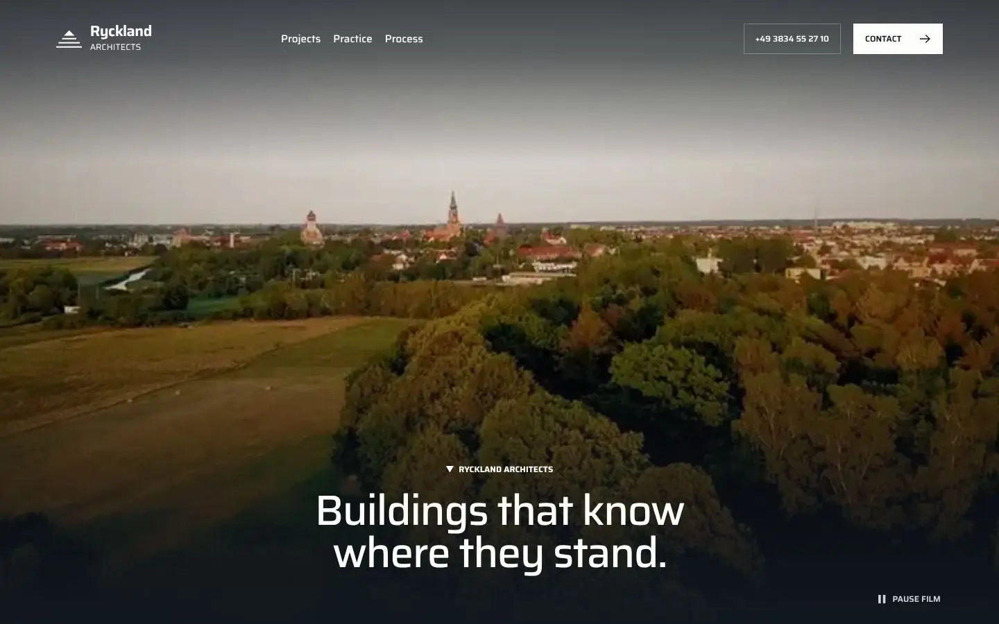 Ryckland, page "Home", first screen